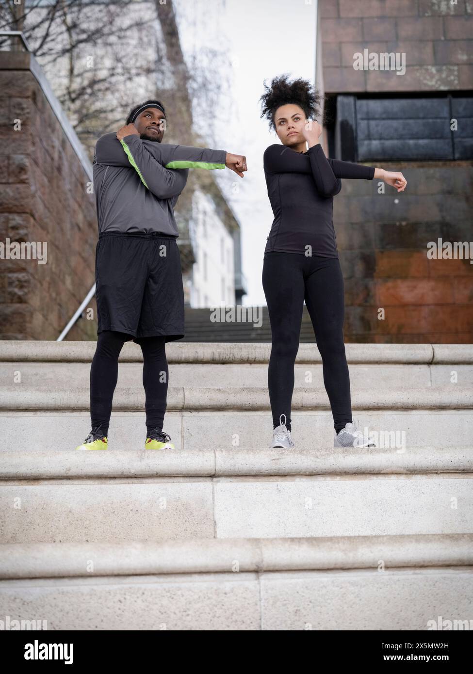 African american man stretching arm hi-res stock photography and images ...