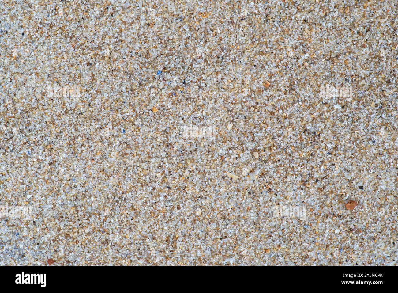 Sand texture on a beach in Brittany Stock Photo