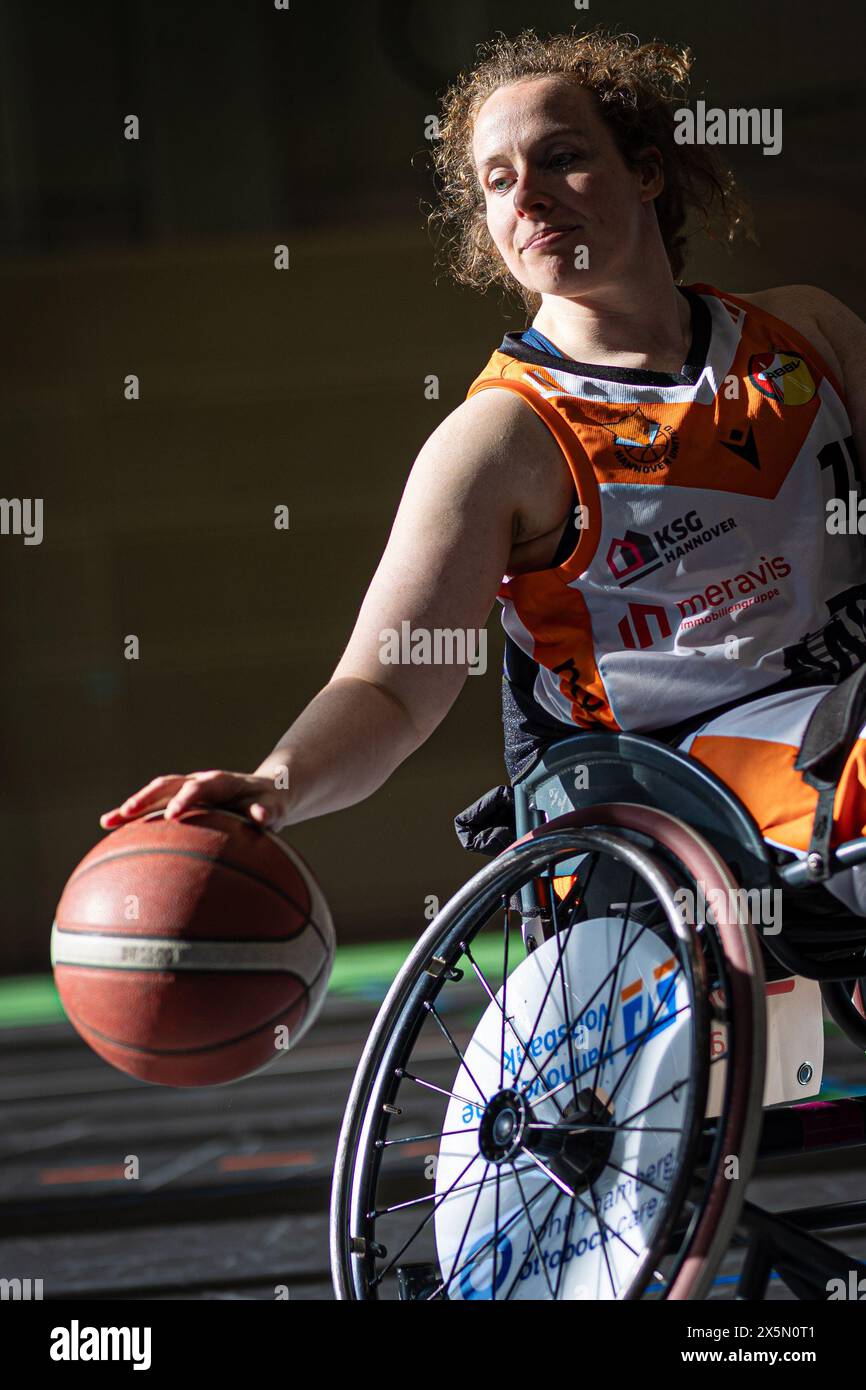 Hanover, Germany. 09th May, 2024. Professional wheelchair basketball
