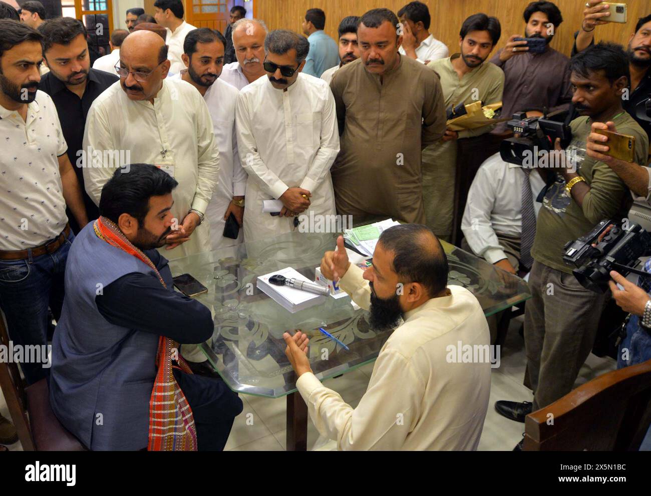 Gujranwala, Pakistan. 10th May, 2024. Mayor Hyderabad Kashif Shoro 