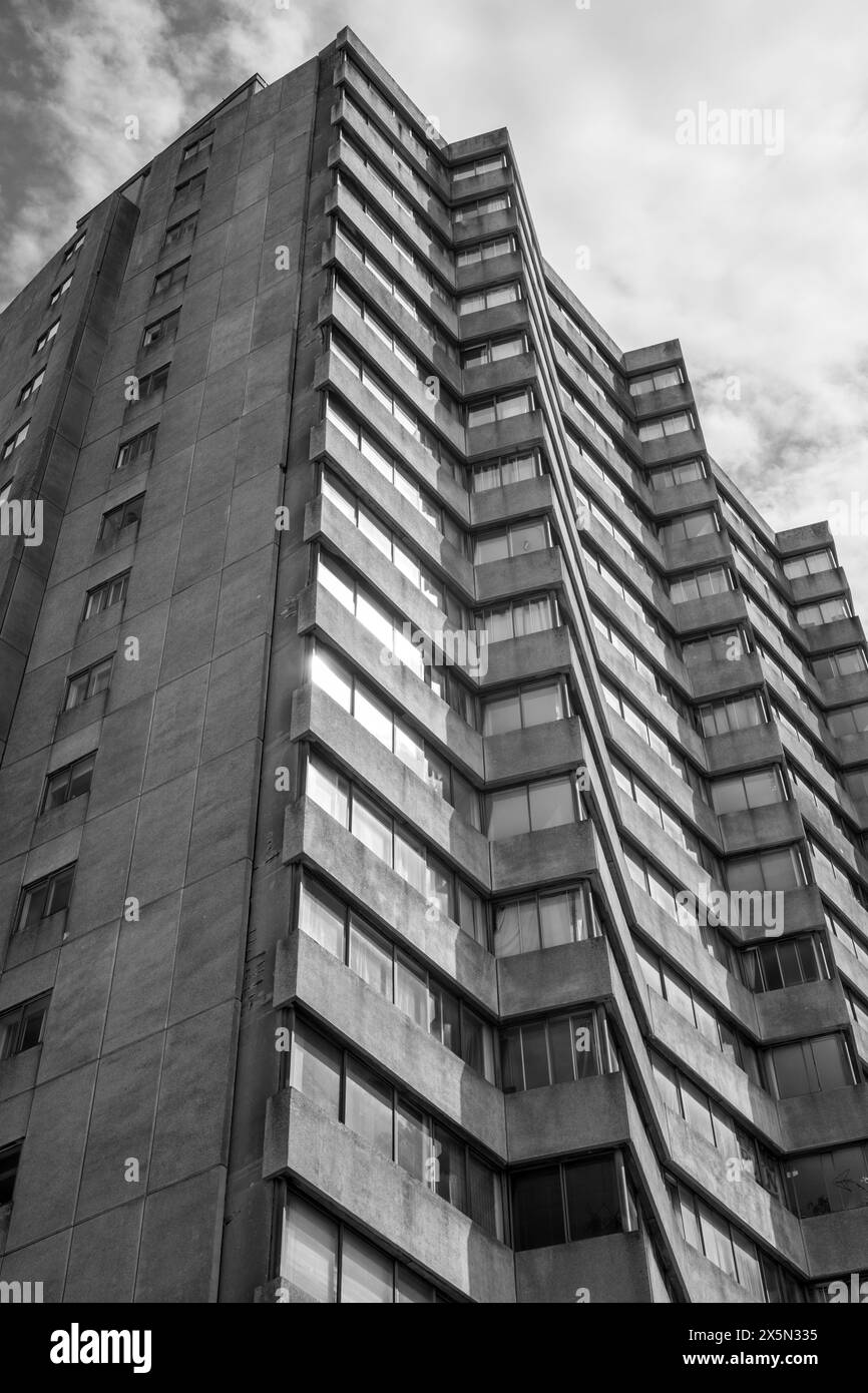 Arlington House, high rise residential tower block, Margate, Kent Stock ...