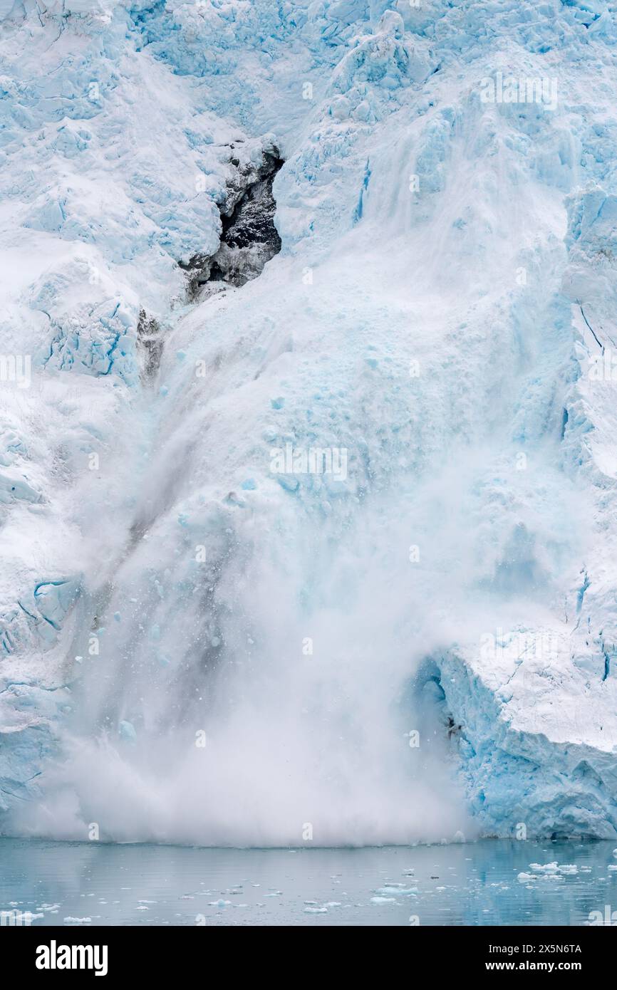 Goetel Glacier calving, Admiralty Bay, King George Island, South ...