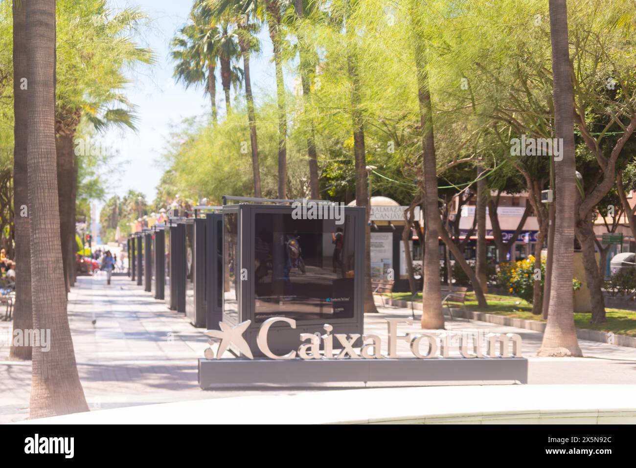 ALMERIA, SPAIN - 10 MAY 2024 The exhibition presents 36 photographs by artist and writer Michael Benson, who uses scanning electron microscopes to cre Stock Photo