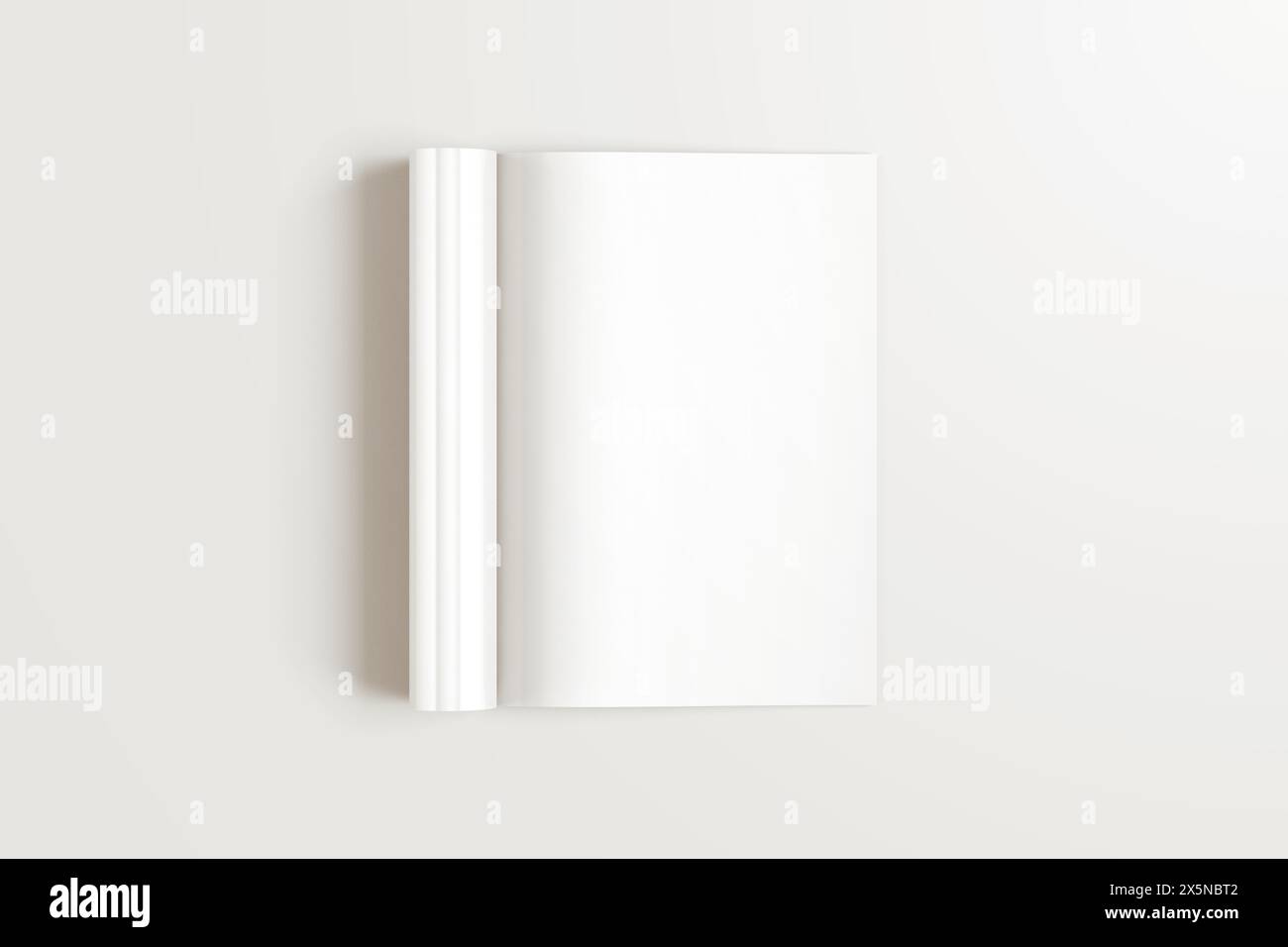 Vertical A4 Brochure Mockup 3D Rendering Stock Photo