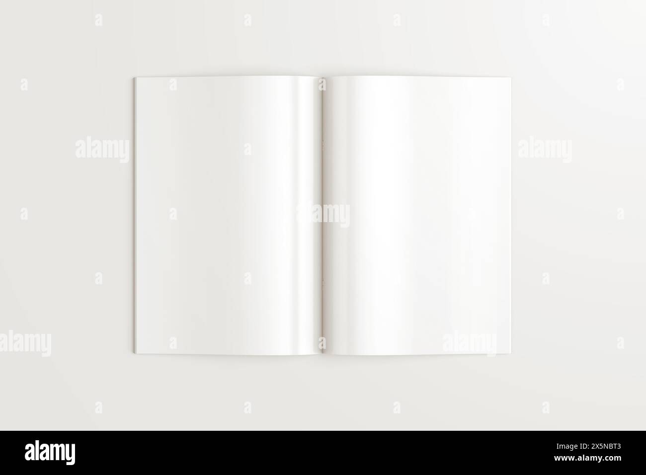 Vertical A4 Brochure Mockup 3D Rendering Stock Photo