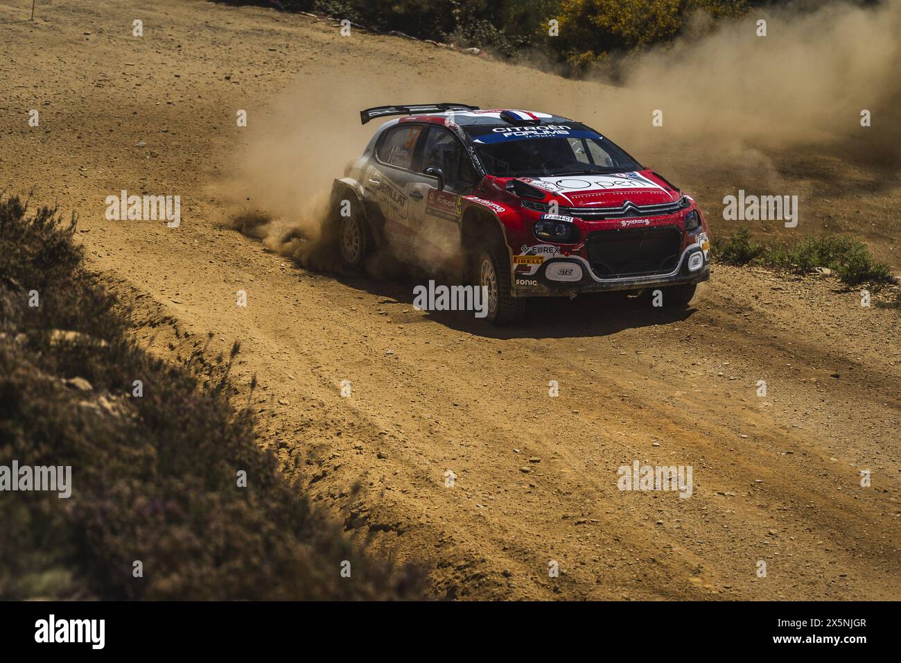 57 LAFAY Pierre, QUARTINI Charlyne, CITROEN C3 RC2 Rally2, action ...