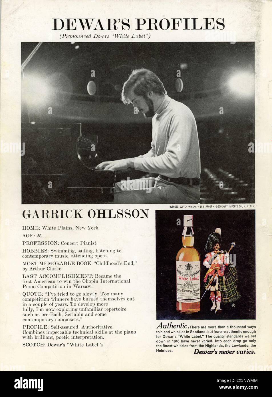 Scotch advert 1970s hi-res stock photography and images - Alamy
