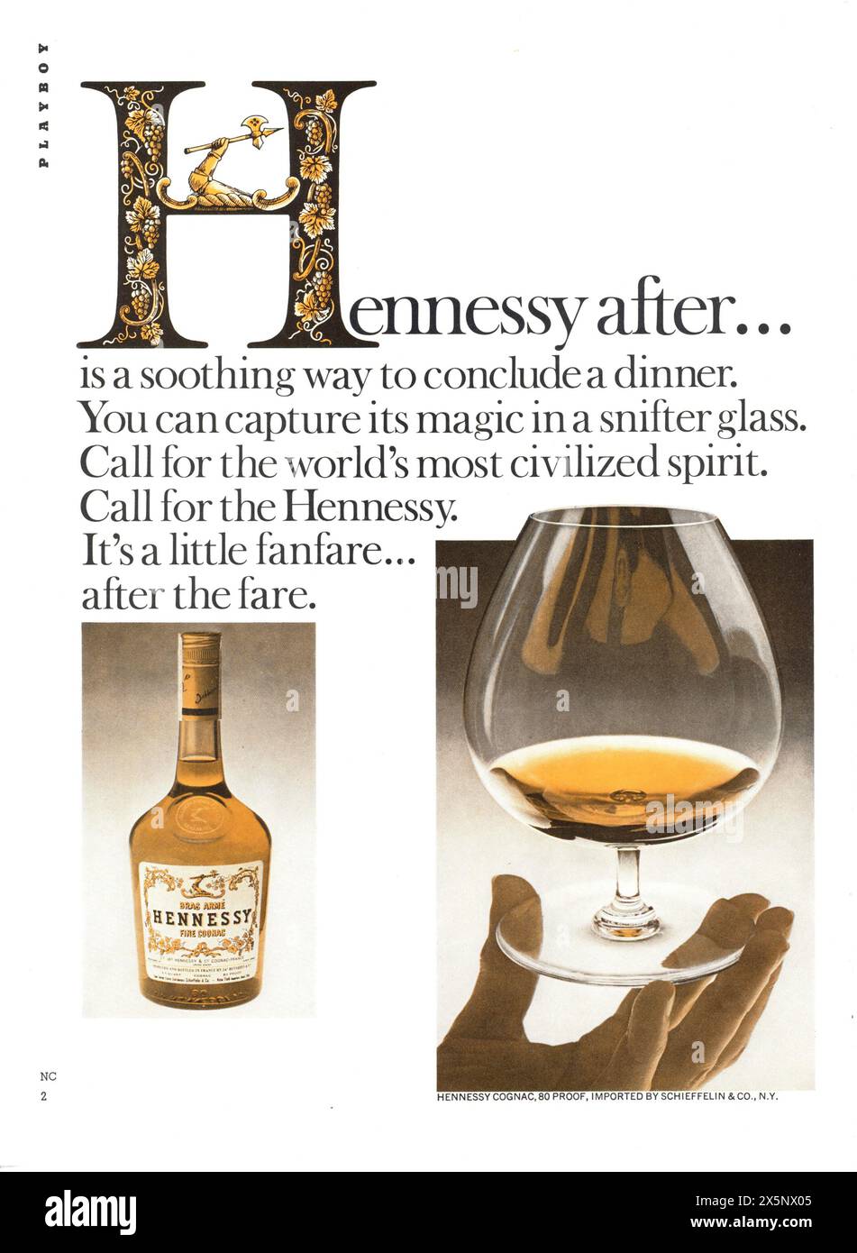 Vintage hennessy cognac bottle Cut Out Stock Images