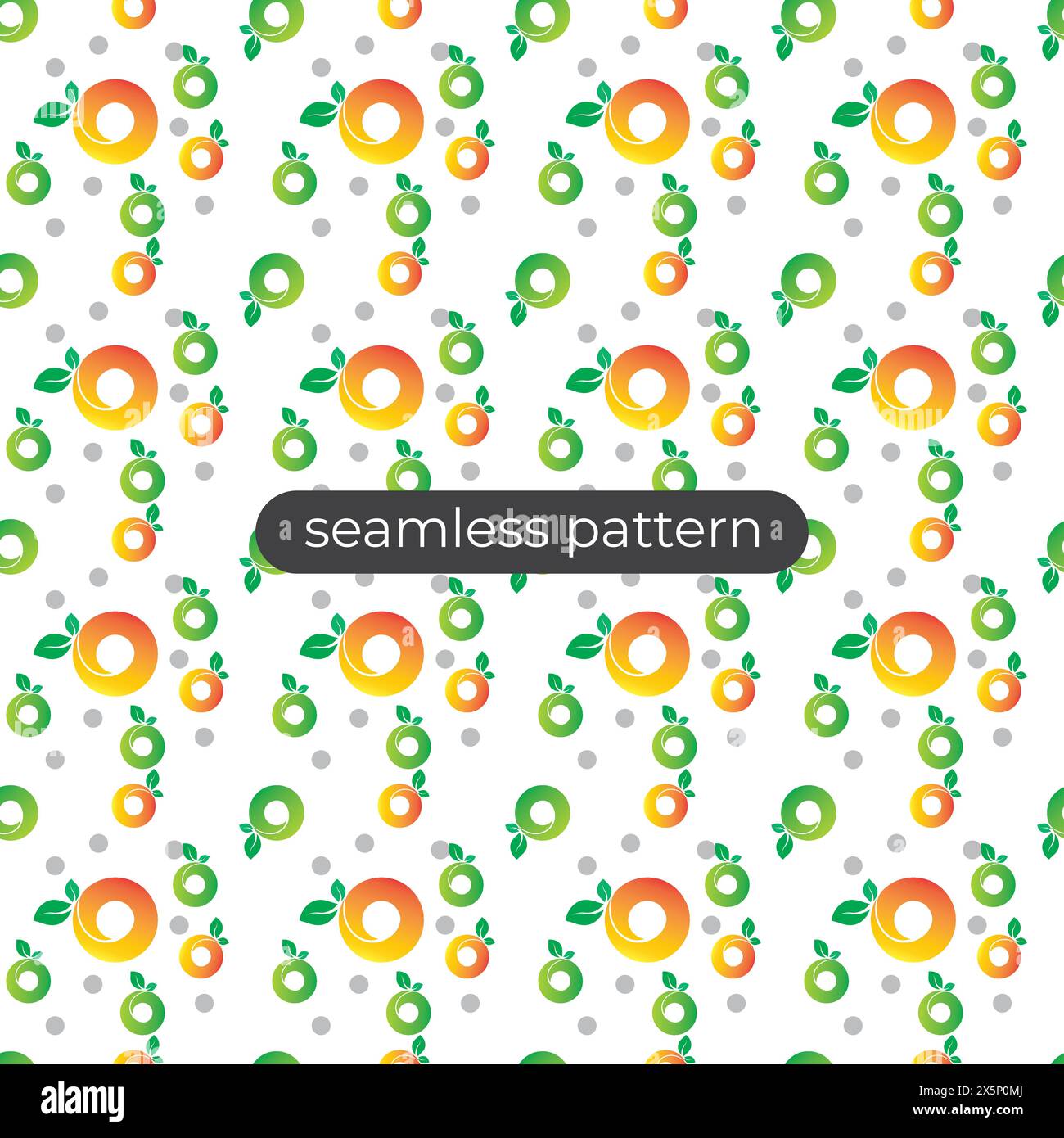 orange fruit background with seamless patern style Stock Vector Image ...