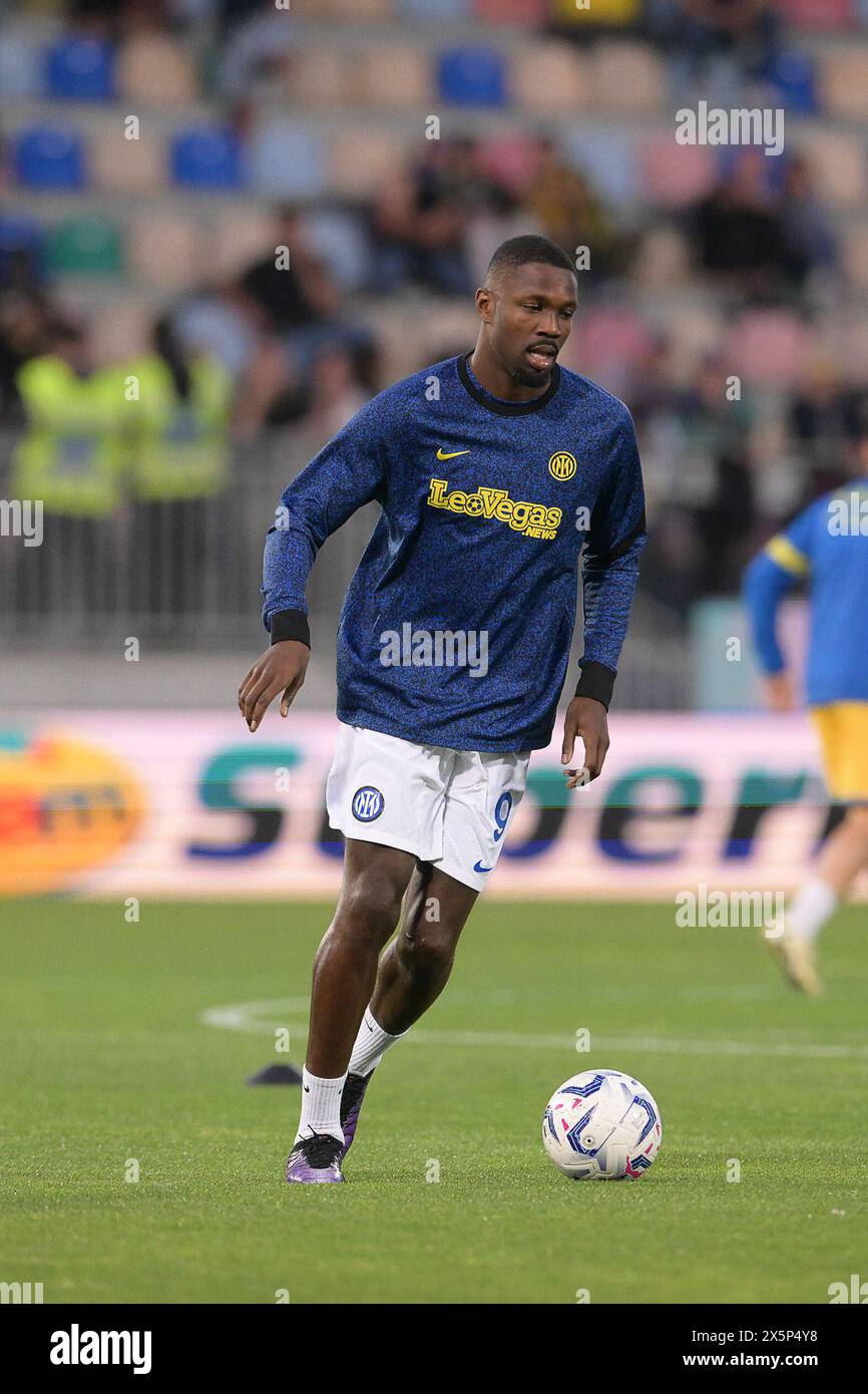 Stadio Benito Stirpe, Frosinone, Italy. 10th May, 2024. Serie A Football; Frosinone versus Inter Milan; Marcus Thuram of Inter Milan Credit: Action Plus Sports/Alamy Live News Stock Photo