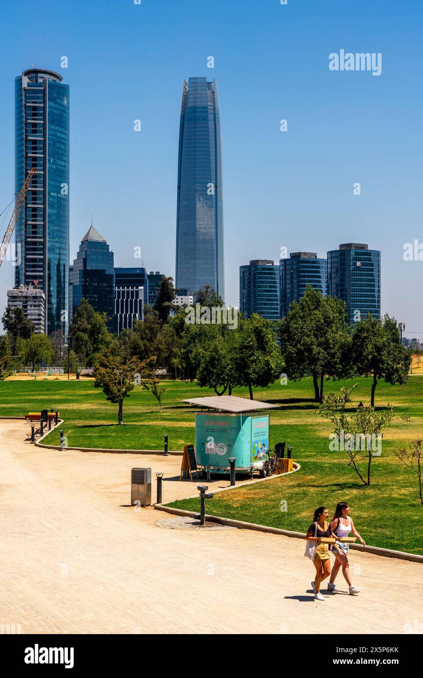 Two young women in park hi-res stock photography and images - Alamy