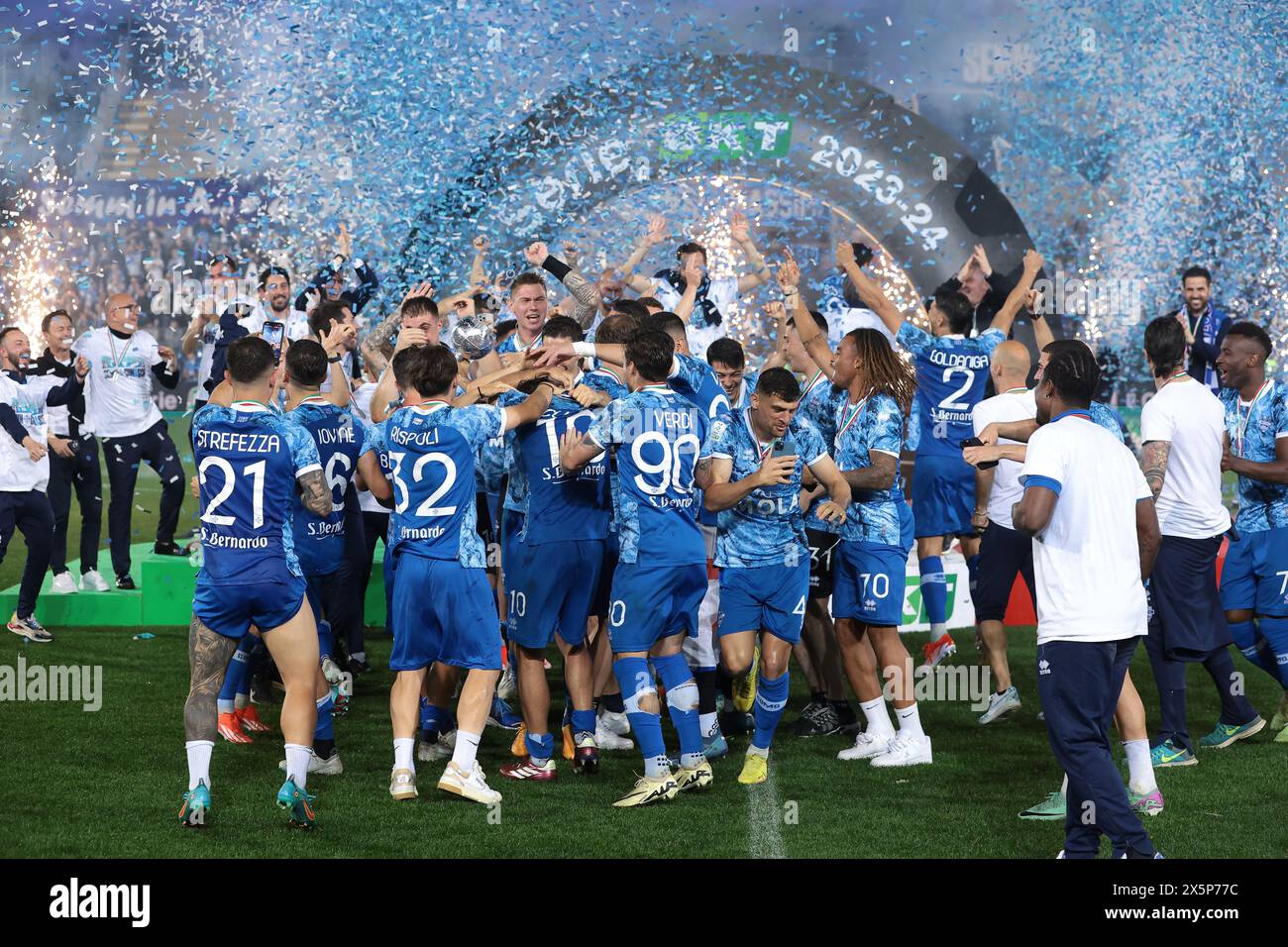 como-italy-10th-may-2024-como-1907-celebrate-promotion-to-serie-a