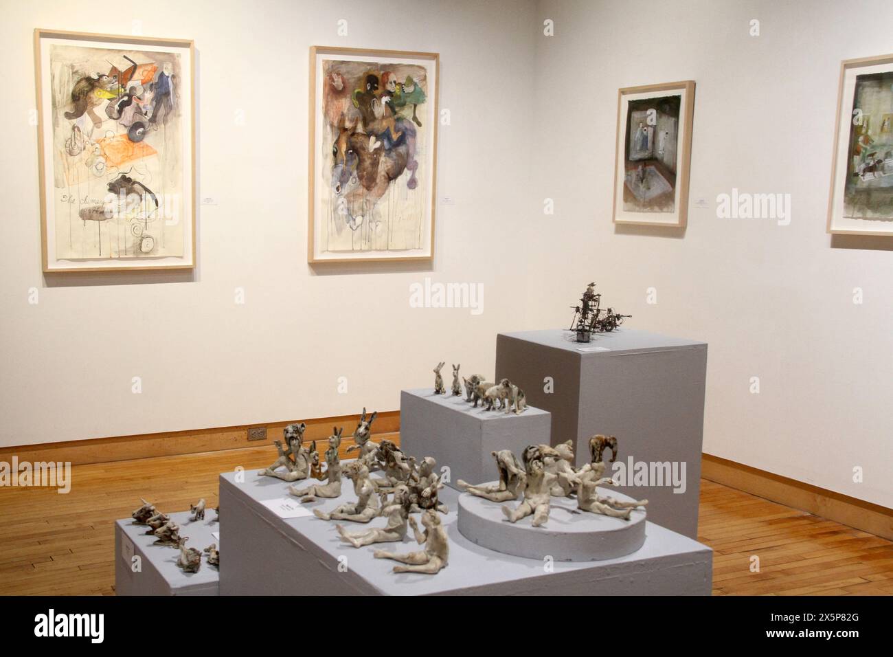 Contemporary art exhibited in a gallery in the U.S.A Stock Photo - Alamy