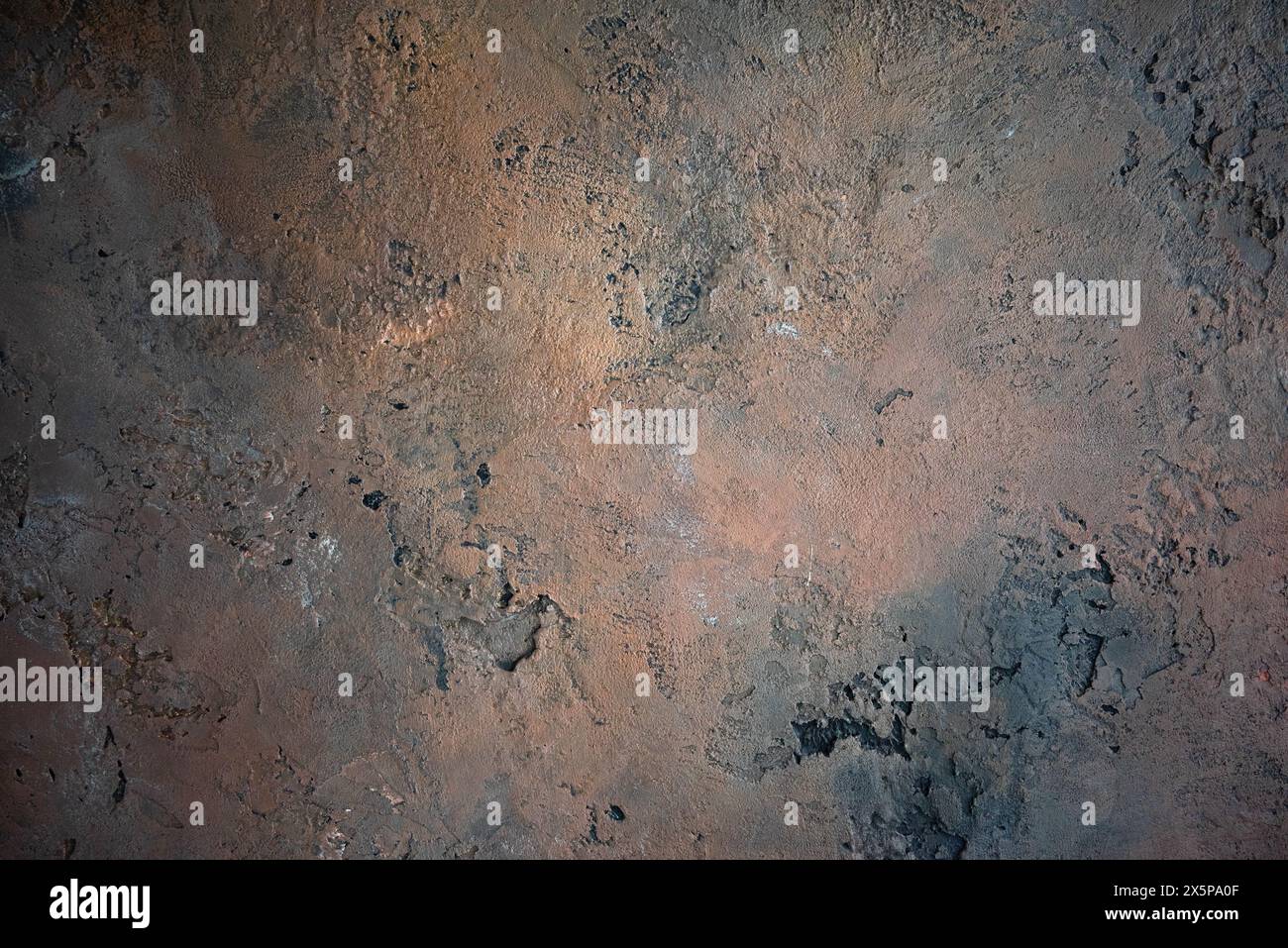 orange gray embossed texture on the wall. Stock Photo