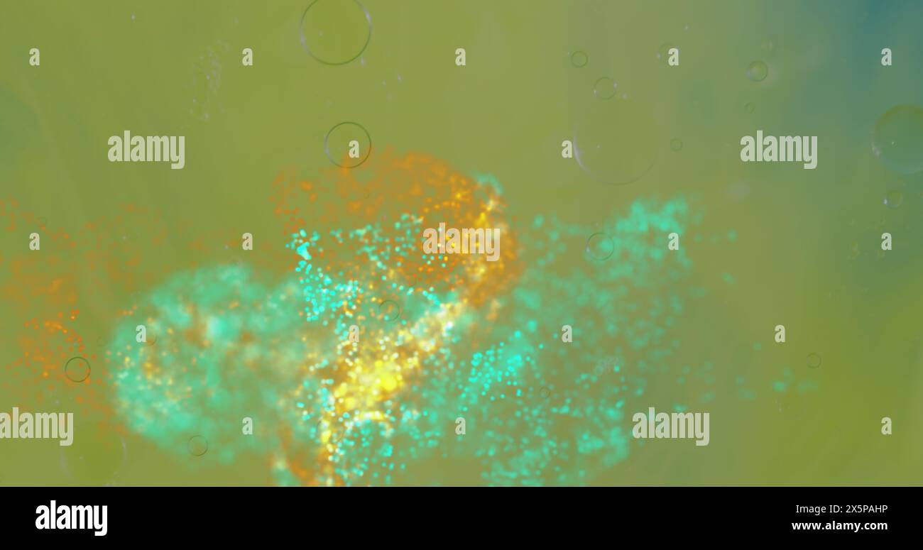 Image of abstract liquid patterned green background Stock Photo