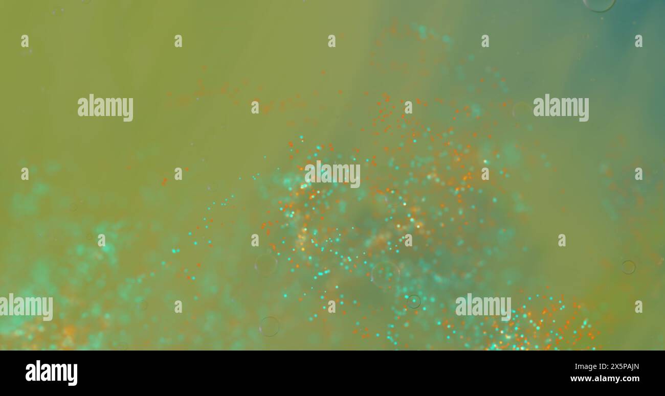 Image of abstract liquid patterned green background Stock Photo