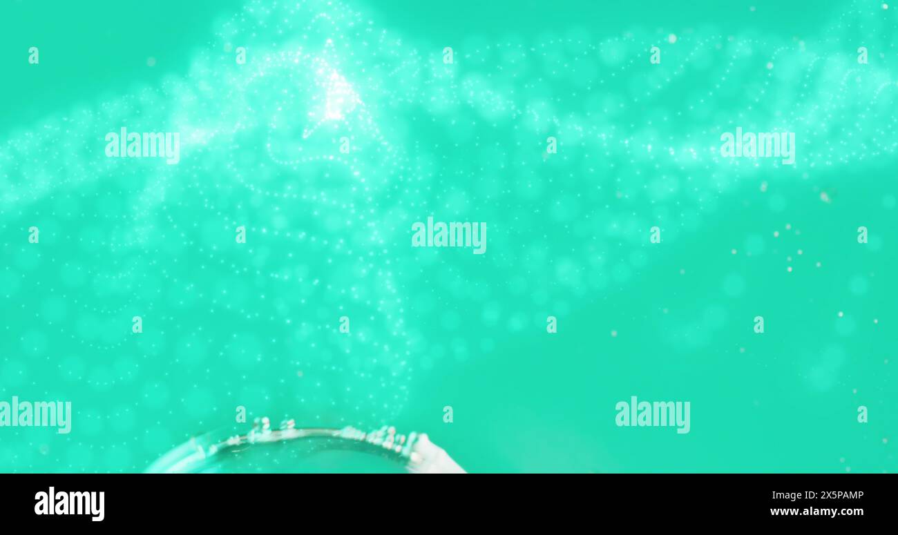 Image of abstract liquid patterned blue background Stock Photo