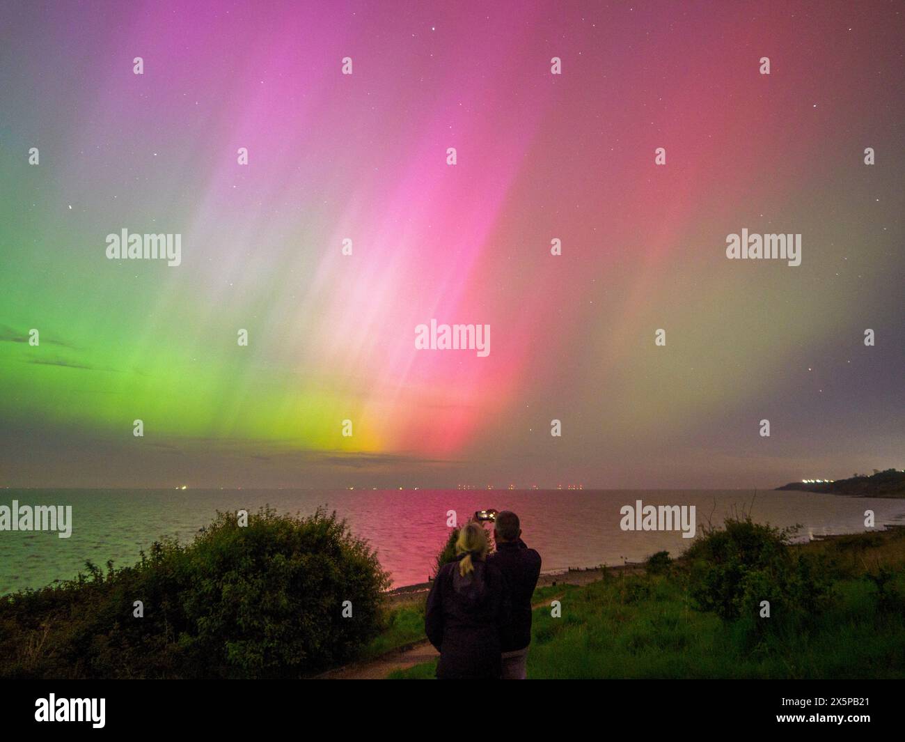 Minster on Sea, Kent, UK. 10th May, 2024. UK Weather stunning Northern