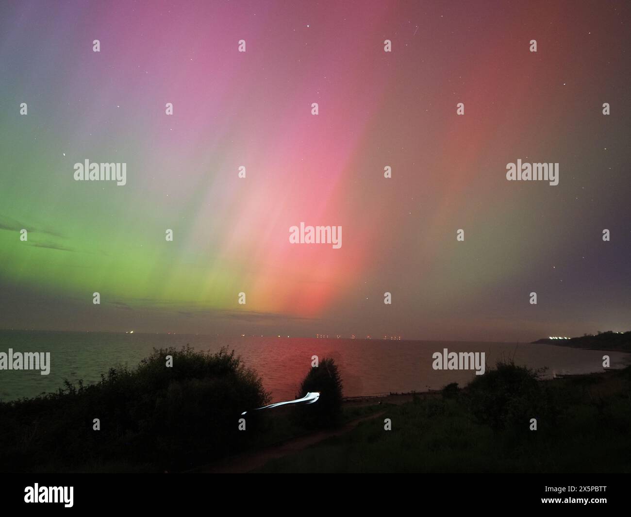 Minster on Sea, Kent, UK. 10th May, 2024. UK Weather stunning Northern