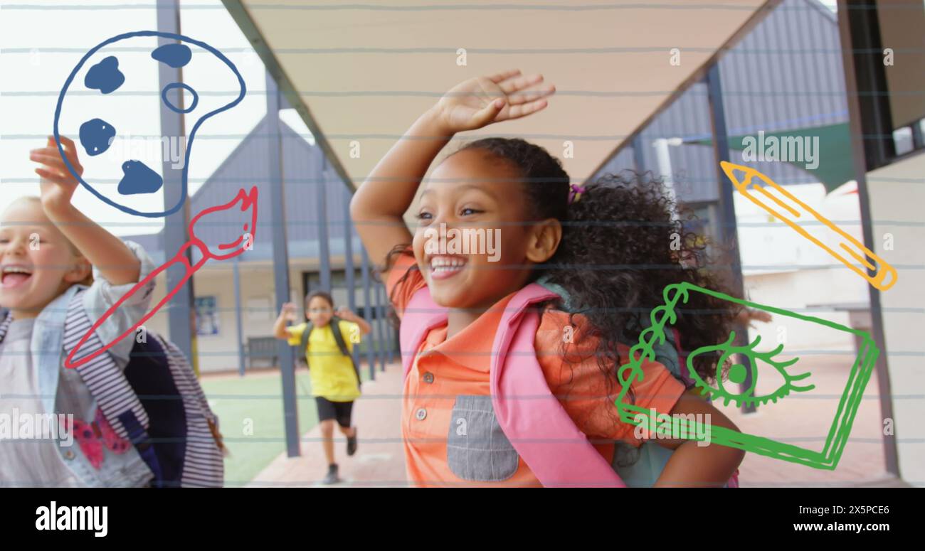 Flat vector animation learning interface hi-res stock photography and ...