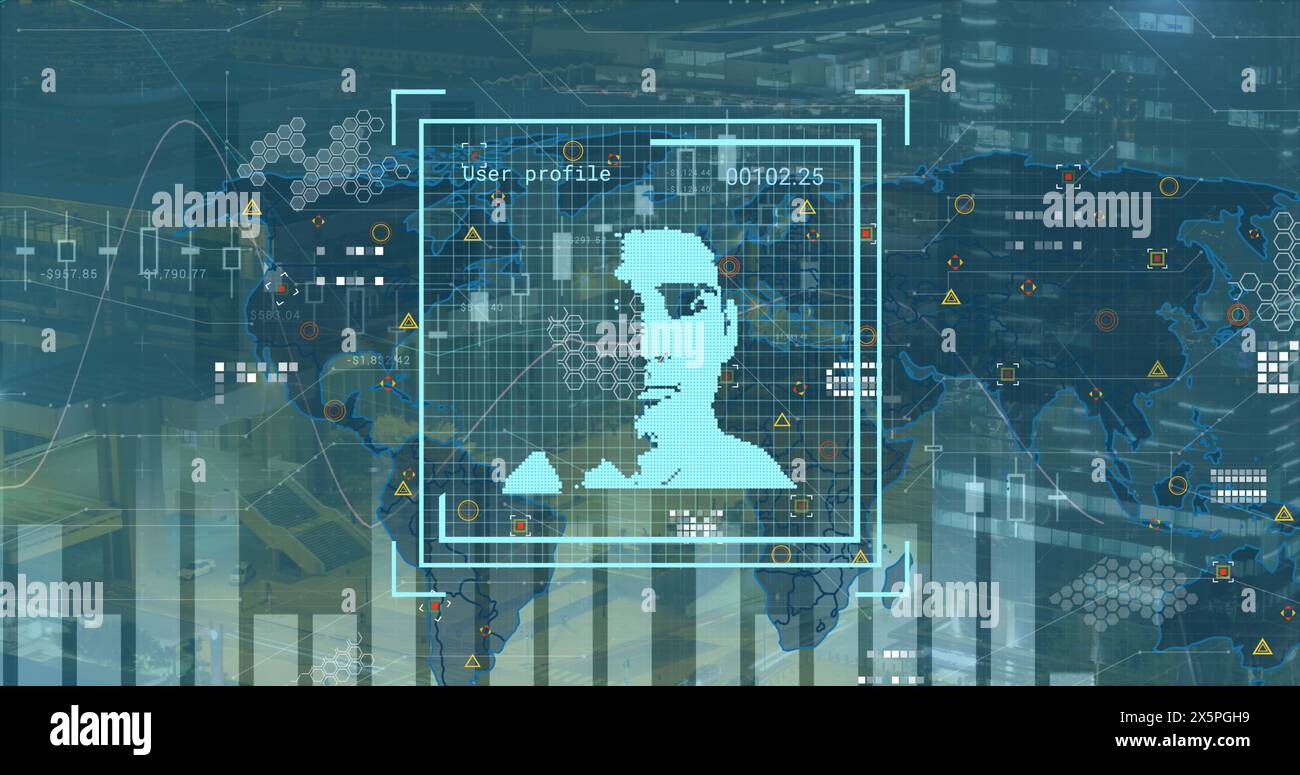 Animation photo world map data hi-res stock photography and images - Alamy