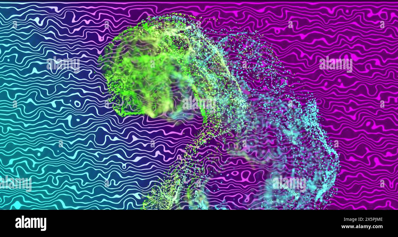 Animation purple spots over light hi-res stock photography and images ...