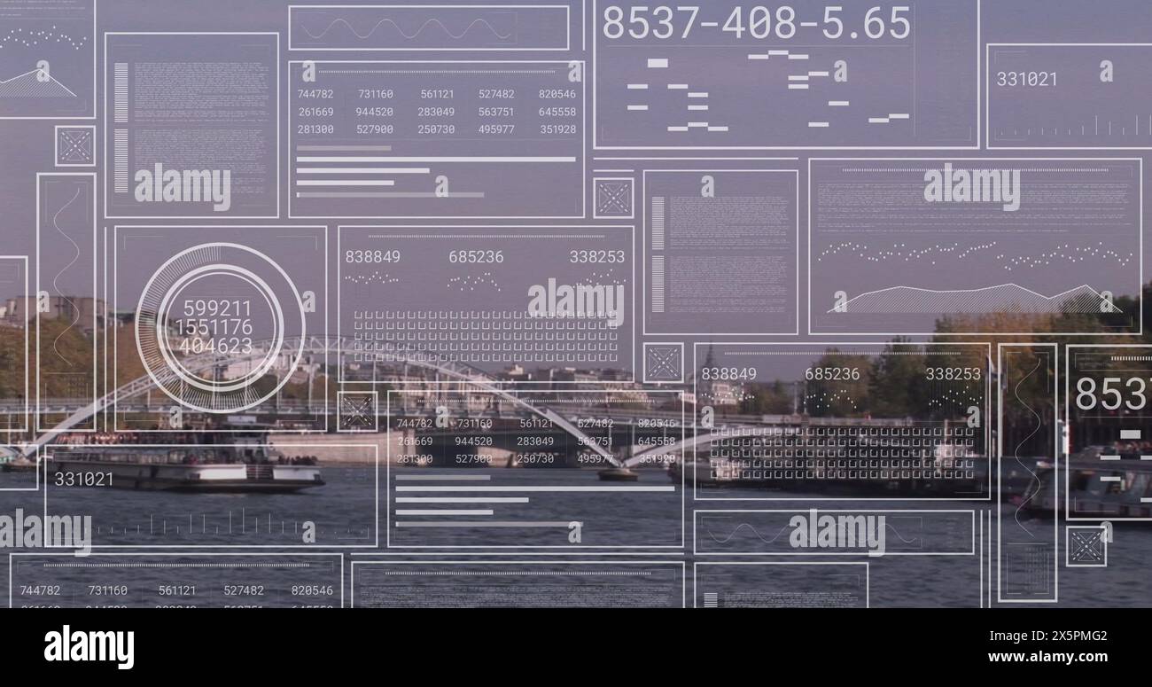 The data processing concept is digitally generated image Stock Photo