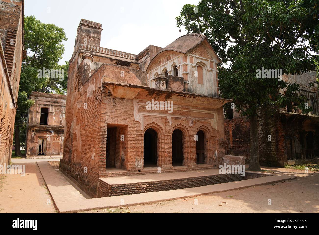 13 Panam City (rear view with roof top Do-chala Mandir). Sonargaon ...