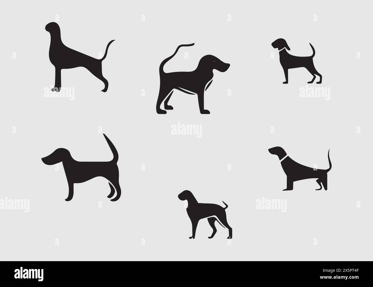 Minimal stylish Bavarian Mountain Hound icon illustration design Stock ...
