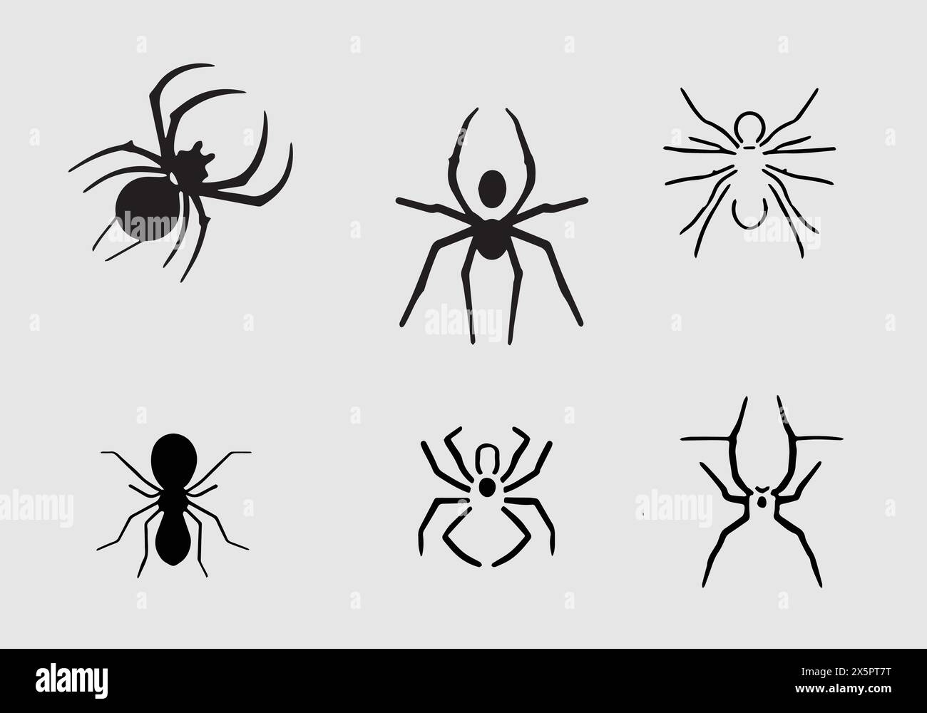 Minimal Widow Spider icon illustration design Stock Vector