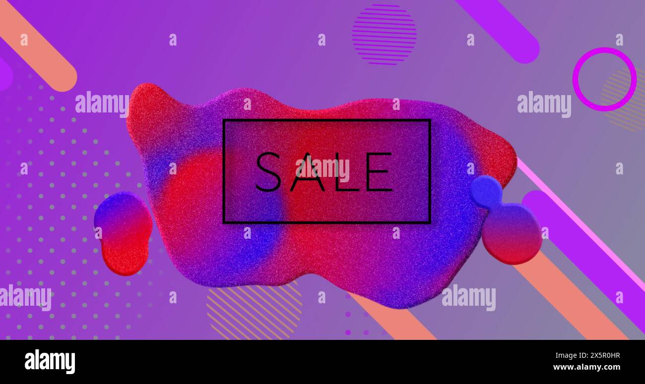 Animation sale text on geometric hi-res stock photography and images ...