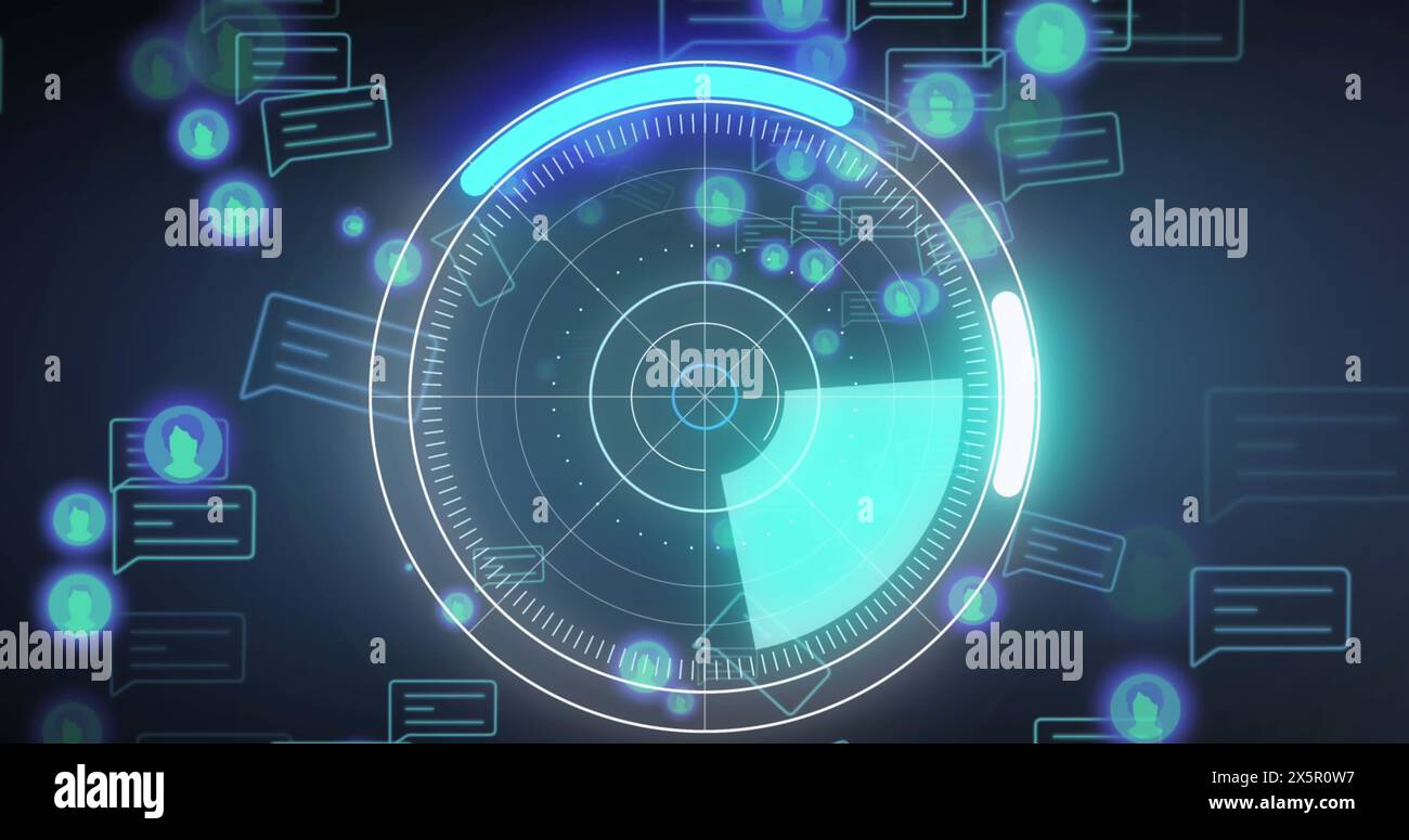 Animation round scanner data processing hi-res stock photography and ...
