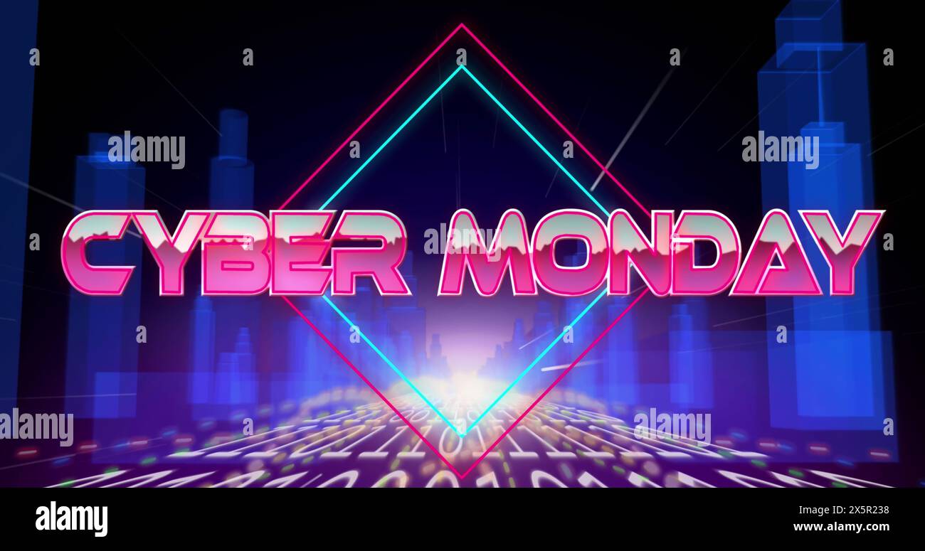 Image of game over text over moving digital tunnel Stock Photo - Alamy
