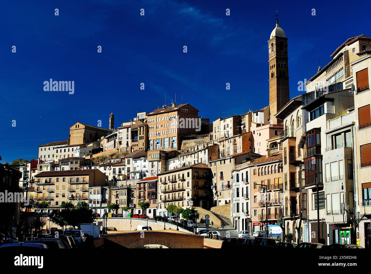 View of Tarazona town, Zaragoza, Aragon, Spain Stock Photo