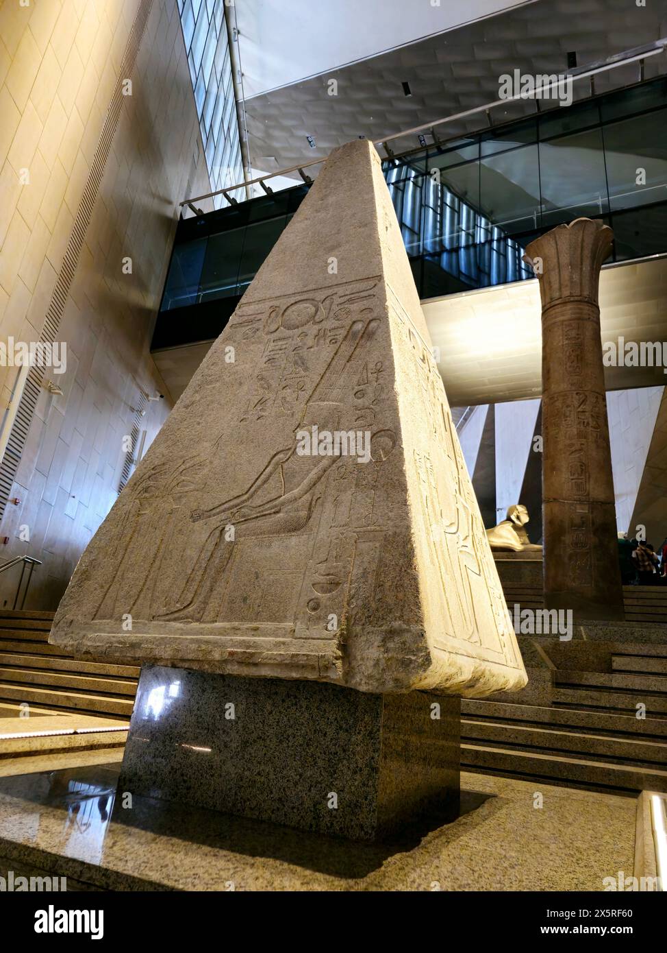 Giza, Egypt, April 13 2024: Monuments inside The Grand Egyptian Museum ...