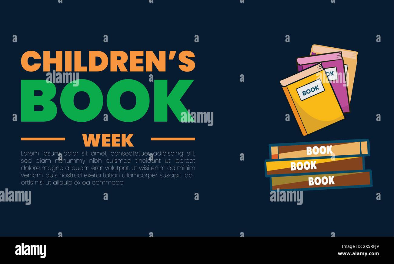 Children's Book Week Stock Vector Image & Art - Alamy