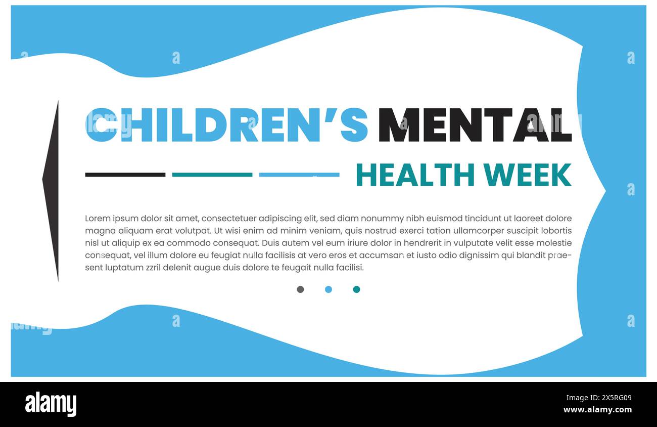 Children's mental health day design templet Stock Vector Image & Art ...