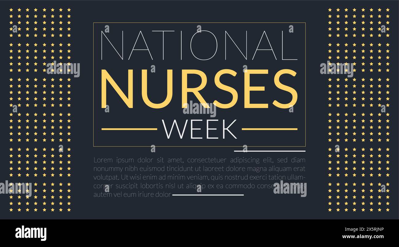 National Nurses Week design templet Stock Vector