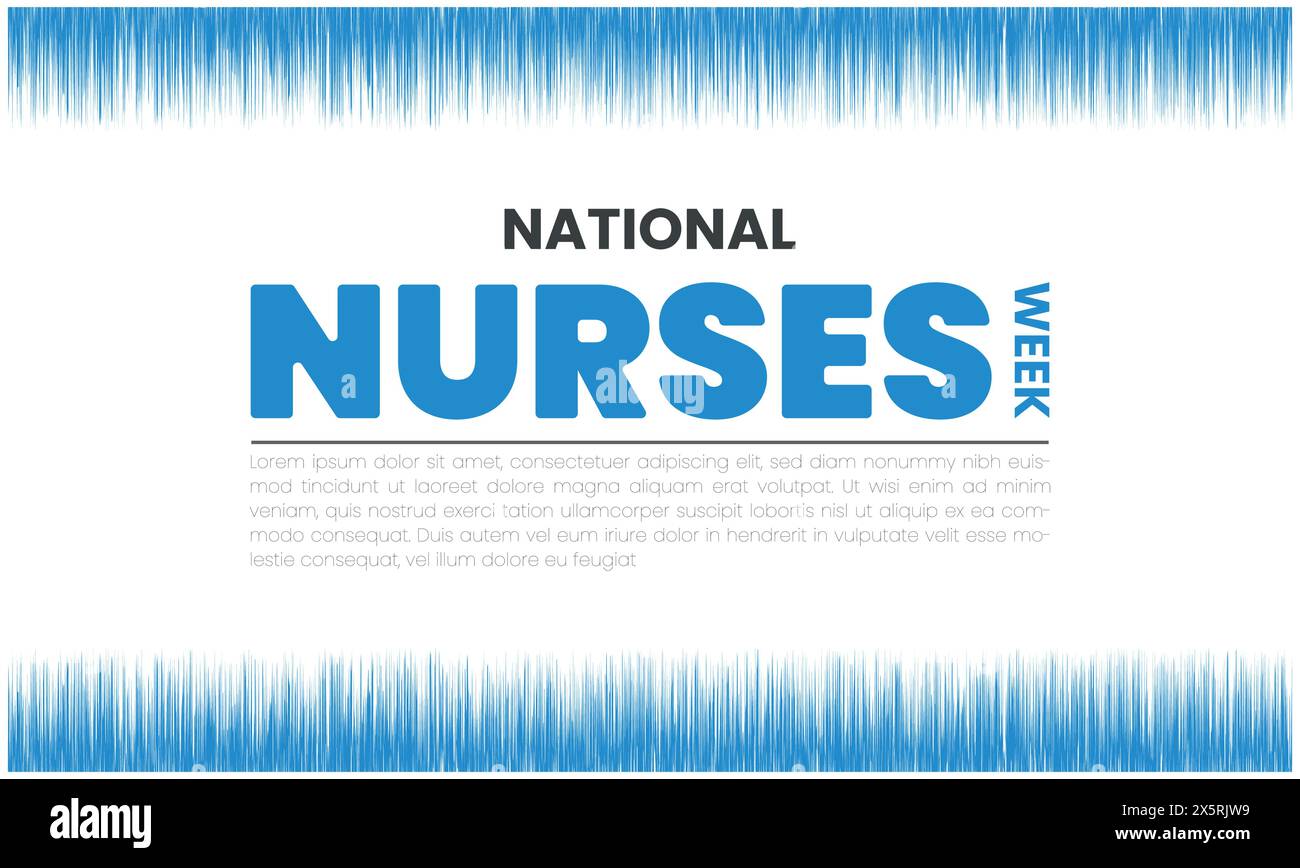 National Nurses Week design templet Stock Vector