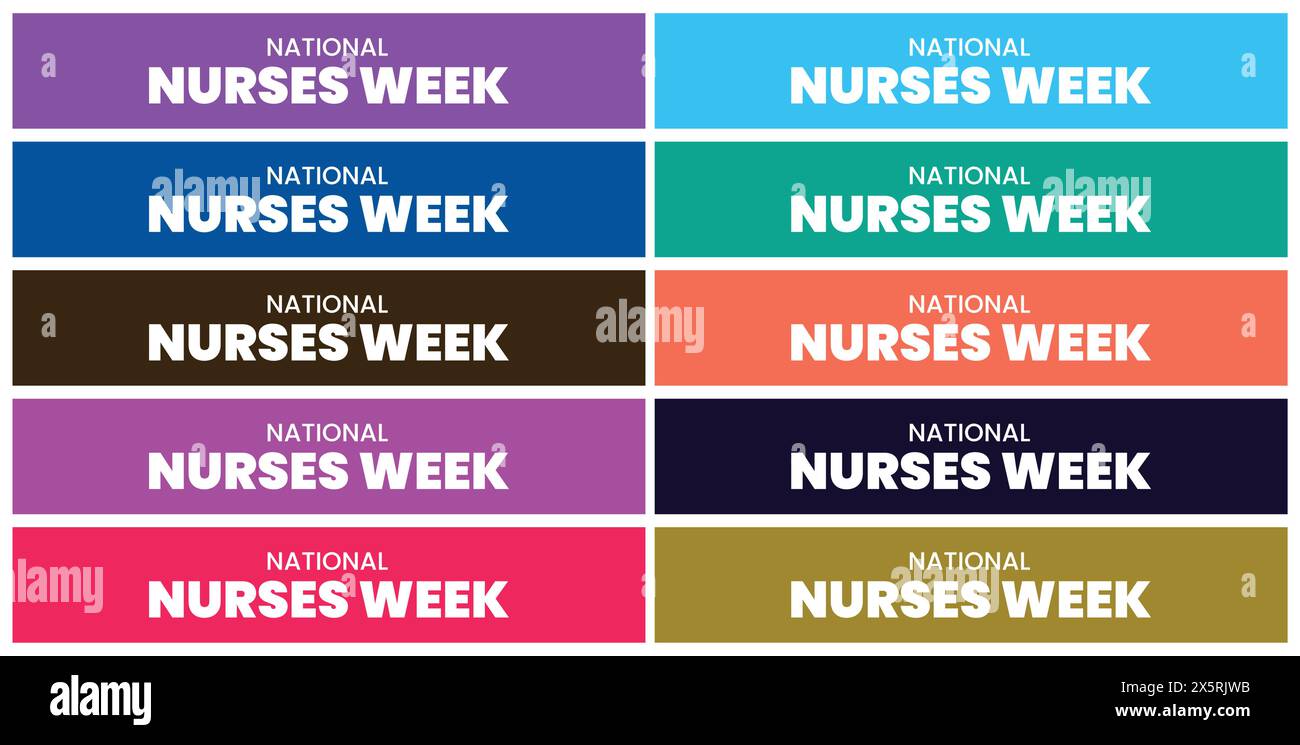 National Nurses Week design templet Stock Vector