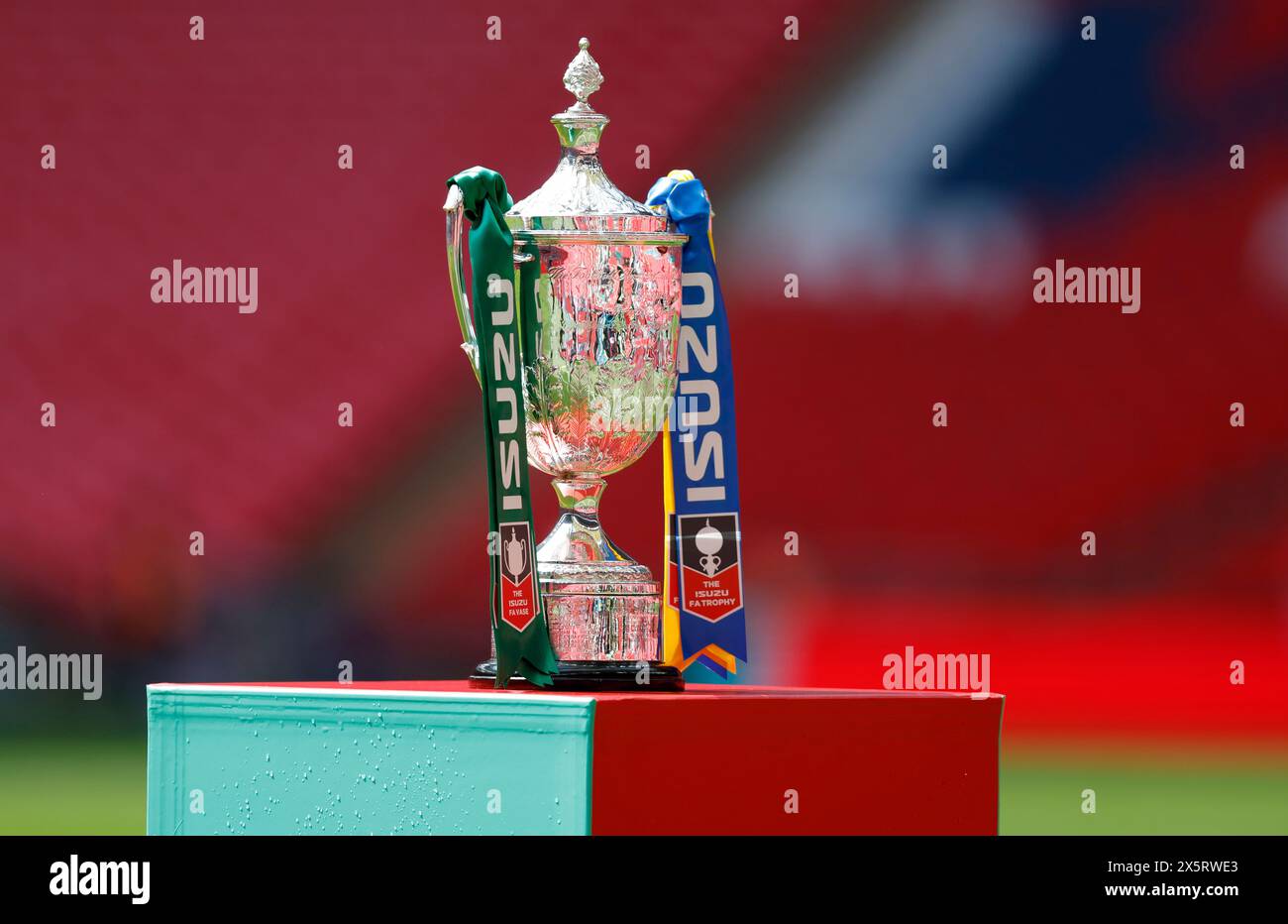 A view of the FA Vase before the Isuzu FA Vase Final at Wembley Stadium, London. Picture date