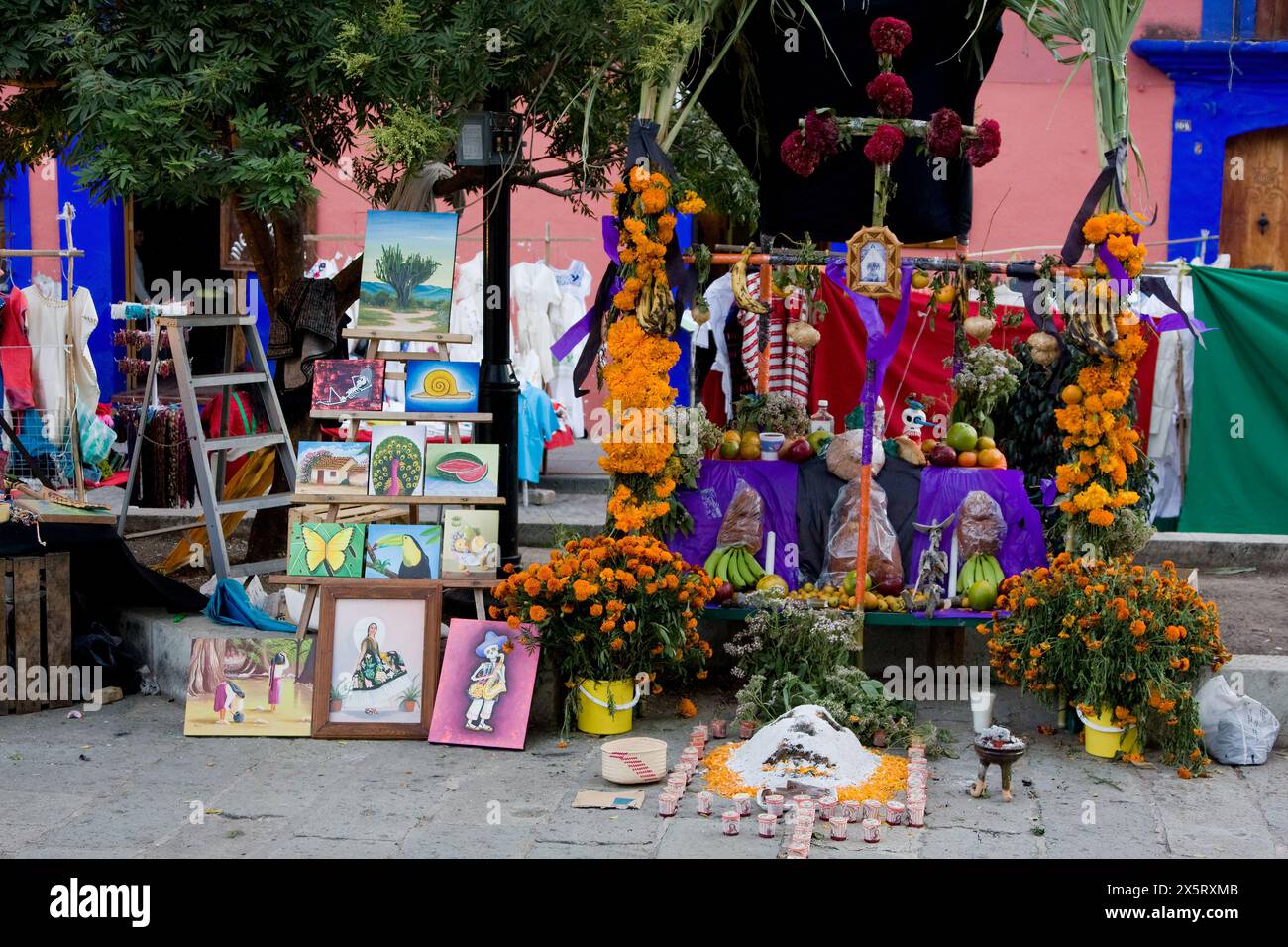 Oaxaca Mexico North America Day Of The Dead Celebrations Altar oaxaca-mexico-north-america-day-of-the-dead-celebrations-altar