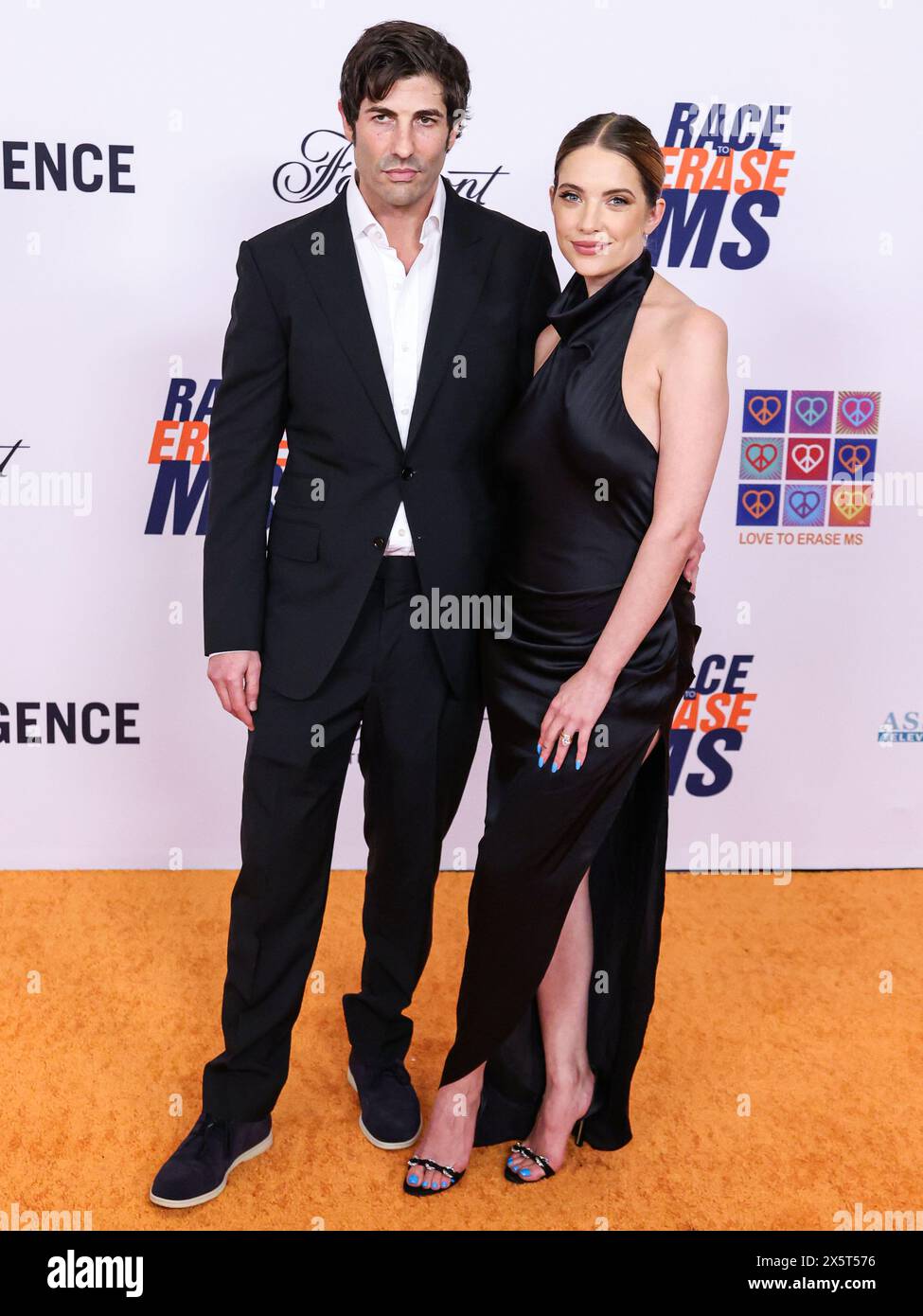 CENTURY CITY, LOS ANGELES, CALIFORNIA, USA - MAY 10: Brandon Davis and wife Ashley Benson arrive at the 31st Annual Race To Erase MS Gala 2024 held at the Fairmont Century Plaza on May 10, 2024 in Century City, Los Angeles, California, United States. (Photo by Xavier Collin/Image Press Agency) Stock Photo