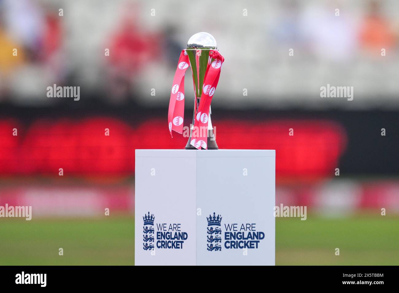 The Vitality T20 International series Trophy ahead of the First T20 International match England women vs Pakistan women at Edgbaston, Birmingham, United Kingdom, 11th May 2024  (Photo by Craig Thomas/News Images) Stock Photo