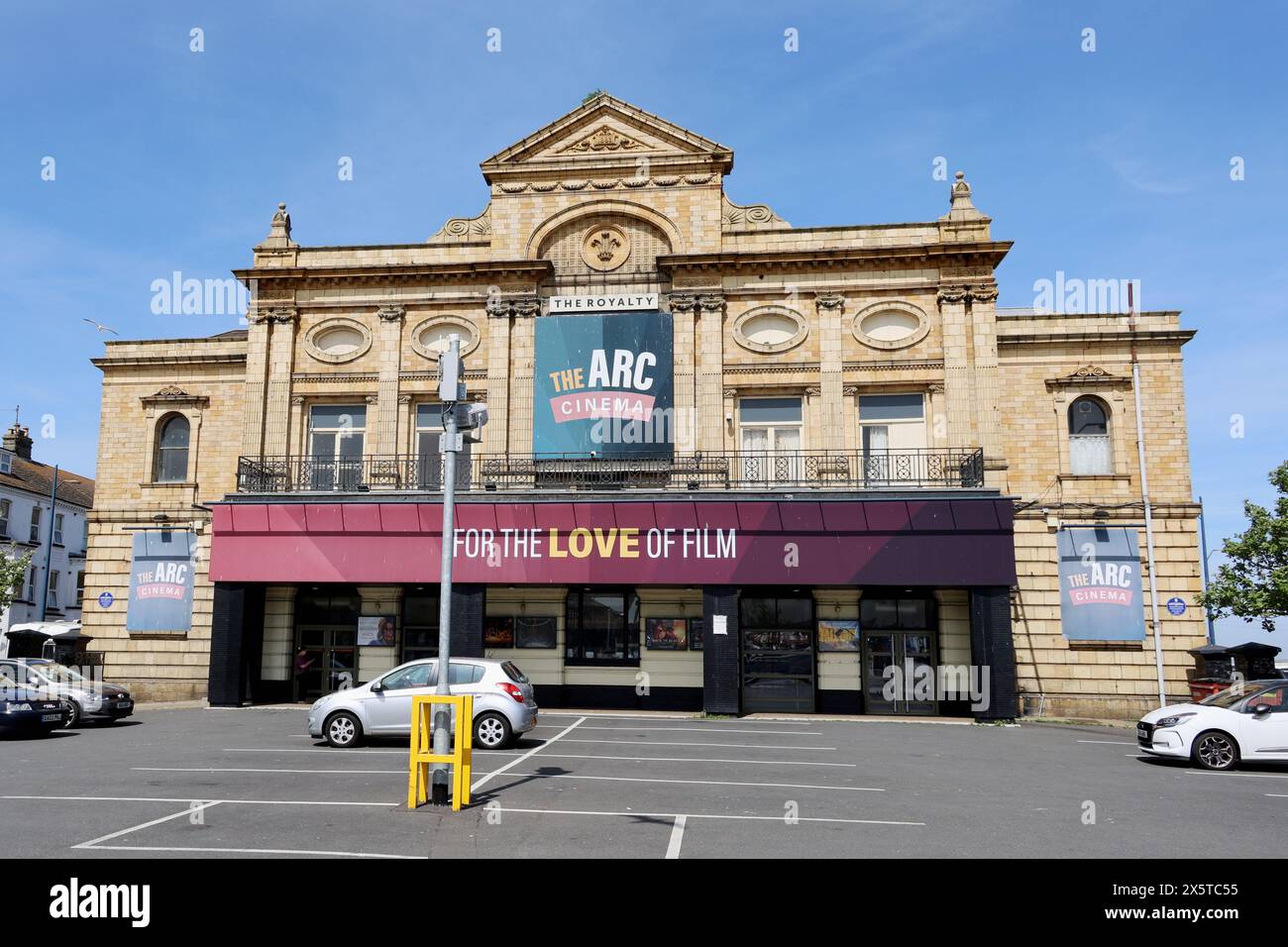 Arc Cinema, Royalty Theatre or Royal Aquarium, Marine Parade, Great Yarmouth, Norfolk, England, UK Stock Photo