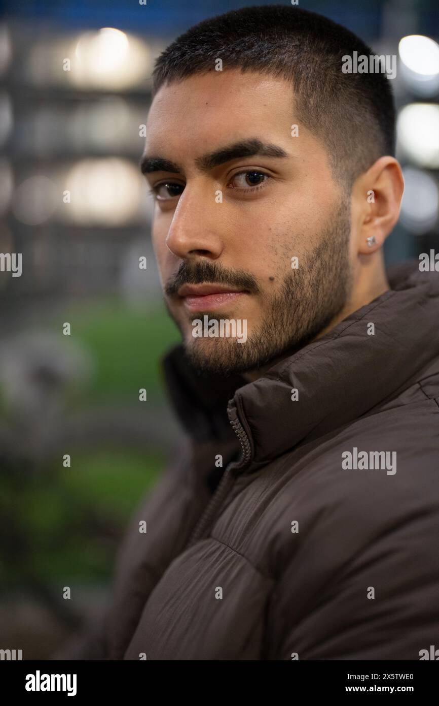 Portrait of young man outdoors Stock Photo - Alamy