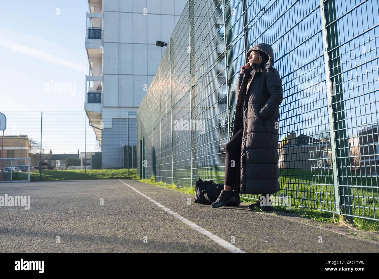 Woman in black hood hi-res stock photography and images - Alamy