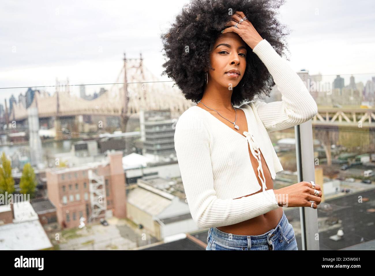 Black woman afro hair hi-res stock photography and images - Alamy