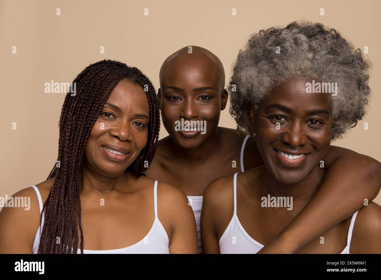 Three positive mature women hi-res stock photography and images - Alamy