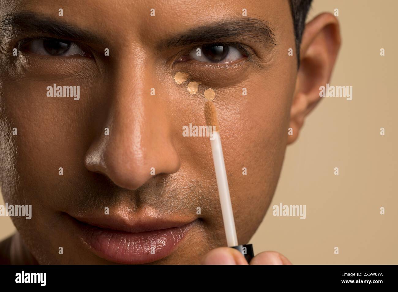 Handsome black man applying hi-res stock photography and images - Alamy